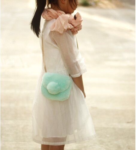 Children Kids Girls Cat Tassel Handbag Shoulder Messenger Bags Crossbody Wallet