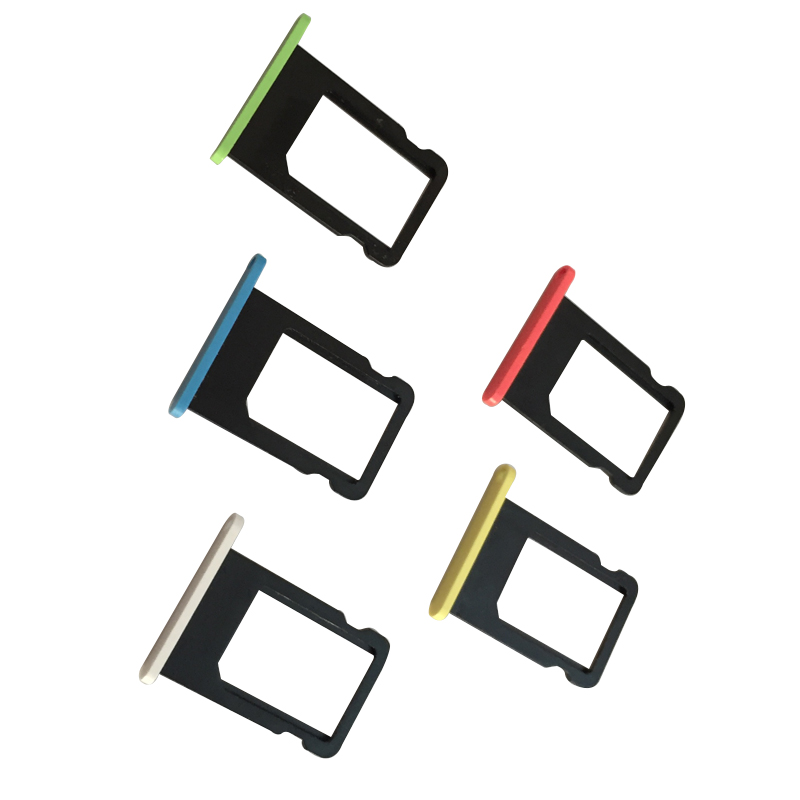 Kleurrijke Sim-kaart Lade Slot Houder Vervanging voor Apple iPhone 5C Sim-kaartsleuf Kaart Lade voor Cover iphone 5C accessoires