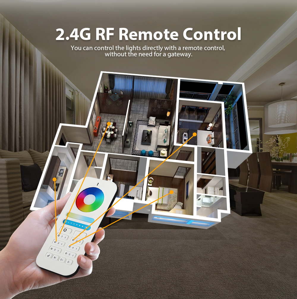 Gledopto zigbee rgb + cct ledet stripe kontrolleren pluss  dc12-24v arbeid med zigbee 3.0 porter smartthings ekko pluss stemmekontroll