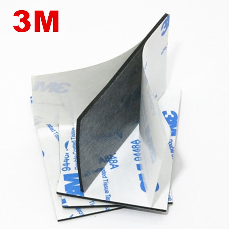 Cinta adhesiva de espuma acrílica de doble cara, cinta de montaje fuerte de espuma acrílica Eva de 3m, color negro, 10 Uds. Varios tamaños