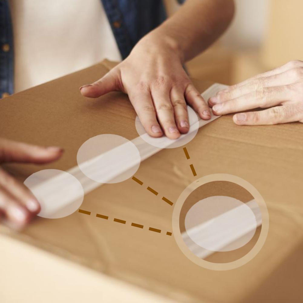 500 stuks ronde transparante multifunctionele waterdichte zelfklevende stickers, ronde pvc-stickers, doorzichtige feestzegels, verpakkingsetiketten