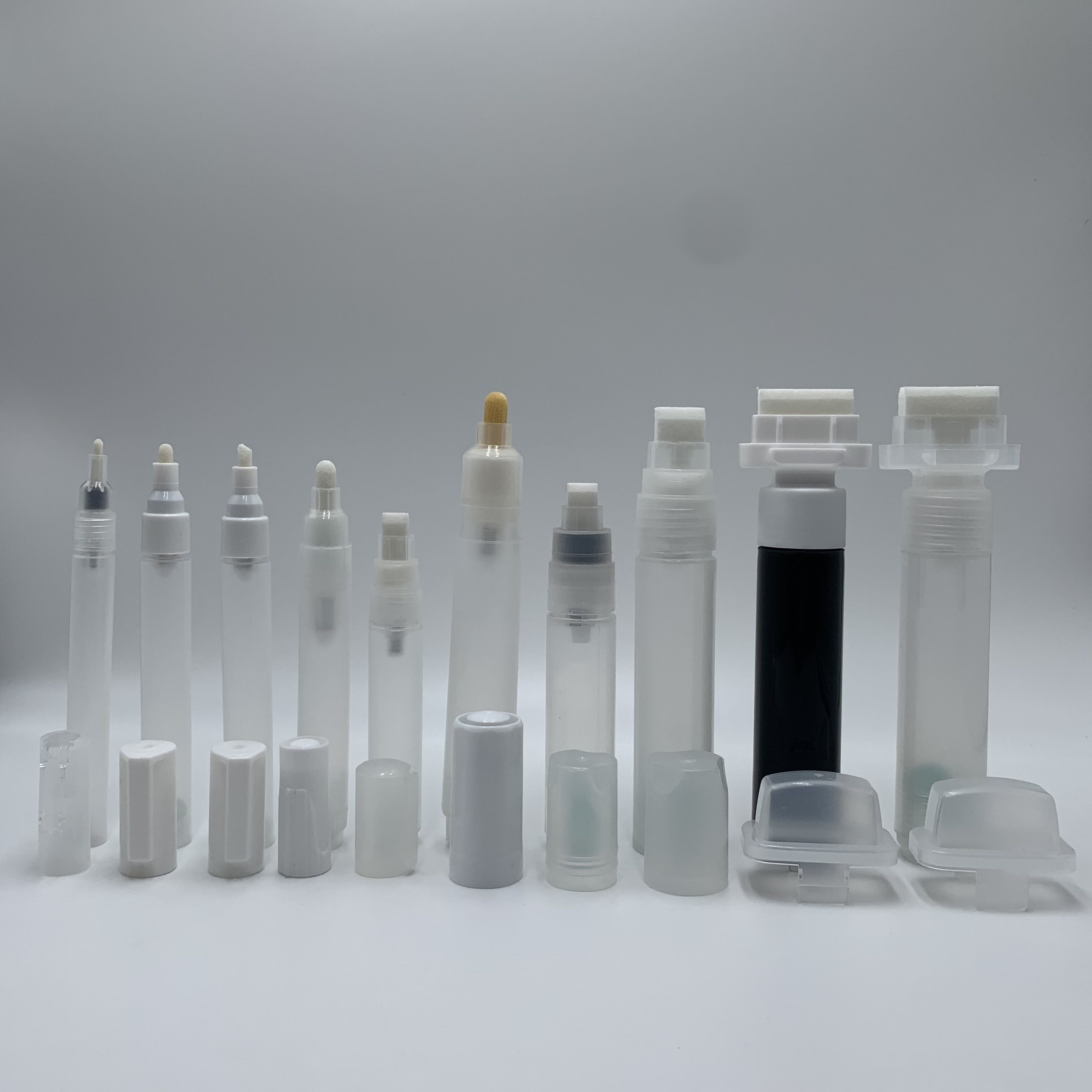 Stylo vide répétable en plastique, 1 pièce, marqueur à craie liquide, baril, stylo Graffiti, accessoires pour stylo de peinture 3mm 5mm 6.5mm 8mm