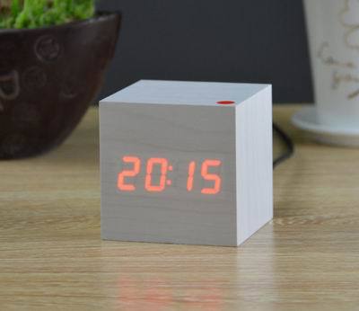 FiBiSonic Upgrade LED Alarm Clock,despertador Temperature Sounds Control LED display desktop Digital table clocks