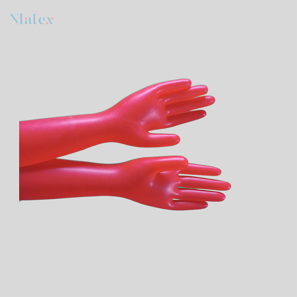 Stijlvolle Unisex Latex Lange Handschoenen-Duurzaam, Natuurlijk Materiaal, Veelzijdig Gebruik