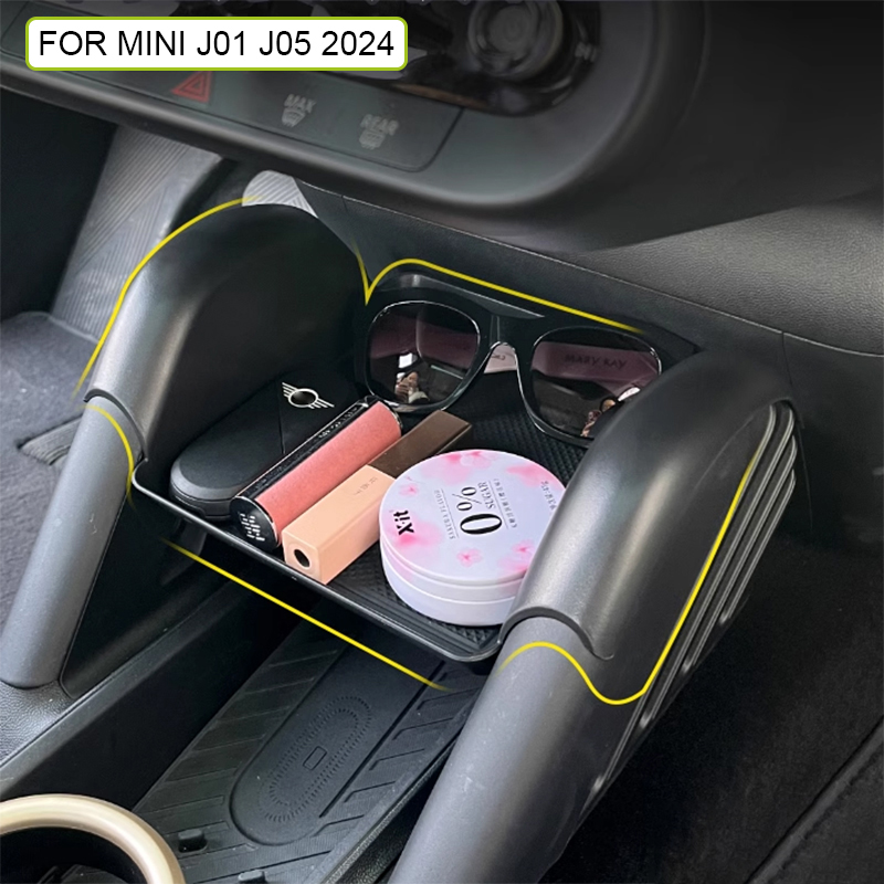 Voor Mini Elektrische Cooper E SE J01 EV J05 Aceman 2024 Auto Styling Centrale Controle Container Opbergen Opruimen Auto Organizer lade