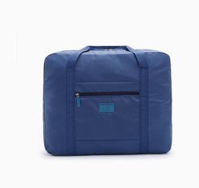 Sacchetto di Nylon impermeabile Donne Borsa Da Viaggio Pieghevole Bagaglio di Grande Capacità Week-End Travelbags Organizzatore Cubetti di Imballaggio Unisex T700: blue