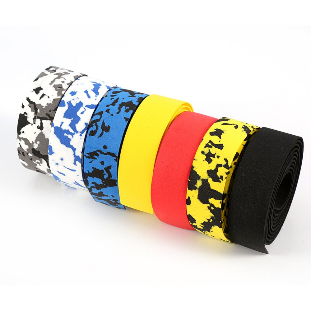Bicycle Handlebar Tapes Reflective Camouflage Grip Wrap Cycling Handle Belt Cork Wrap with Bar Plugs Non Slip Absorb Sweat Strap