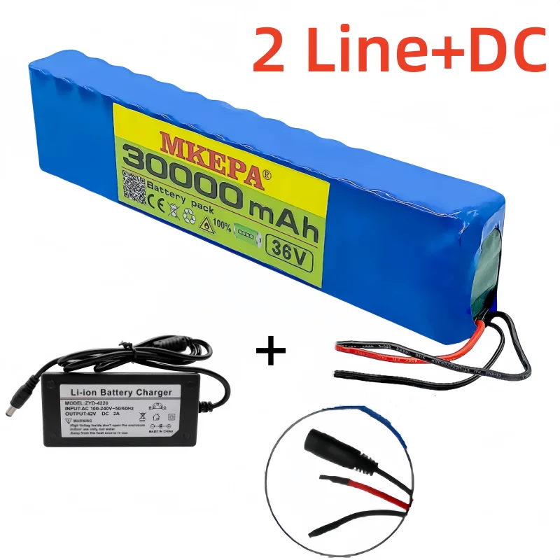 10S3P 36V 30000mAh 100% nowy akumulator litowo-jonowy odpowiedni do produktów elektrycznych, takich jak akumulator do skuterów: Szampan