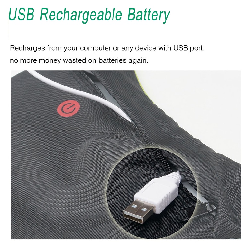 LED Running Safety Vest Turn Signal Bike LED Backpack Widget with Direction Indicator USB Rechargeable Bag Cycling Safety Light