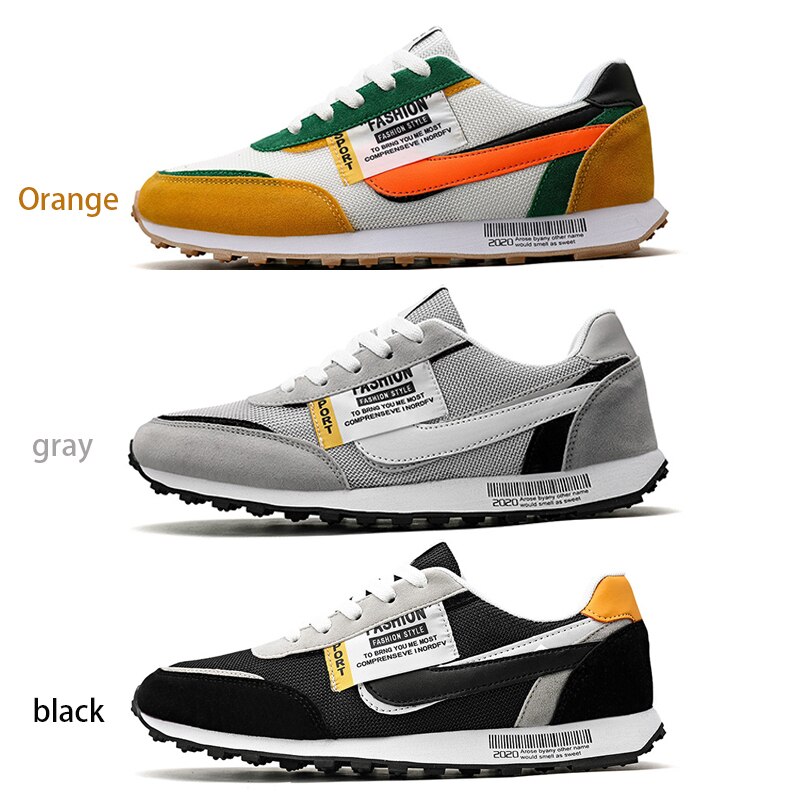 Lente herfst kleurrijke sneakers ademend mesh smart casual schoenen voor heren zachte vrijetijdsschoenen sport golf