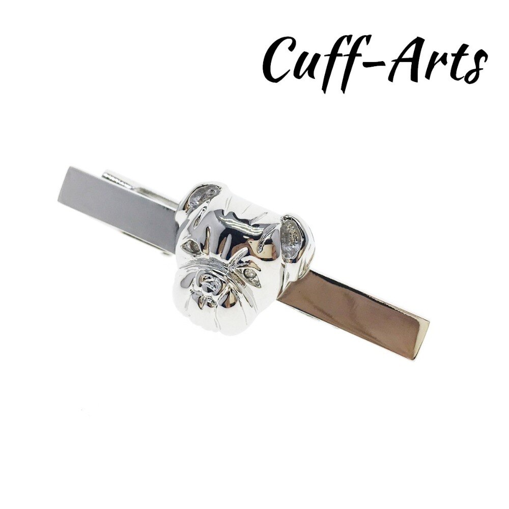Clip de corbata para hombres Bulldog pinza para corbata, novedad pinza para corbata para hombre negocio para hombre joyas de Cuffarts T10038