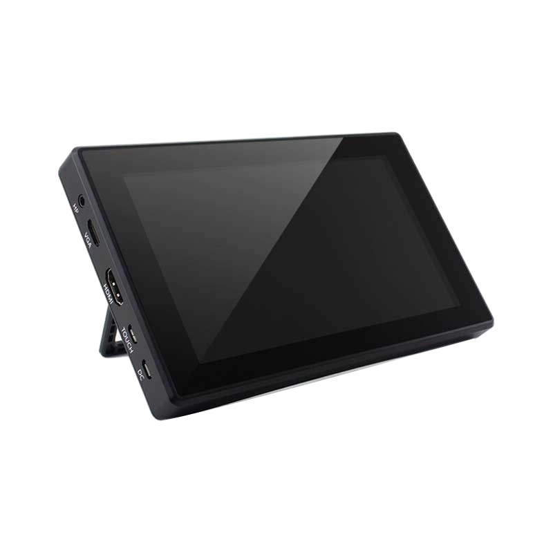 for Raspberry Pi 4 Model B/ 3B+/ 3B 7 Inch Display 1024X600 IPS Capacitive Press Sn Monitor W/ Case Bracket OSD Menu