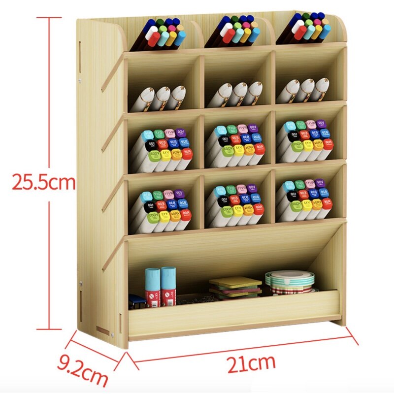 Stylo crayon porte-bois réception bureau apprentissage porte-plume organisateur de bureau support de rangement fournitures de bureau scolaire GG113