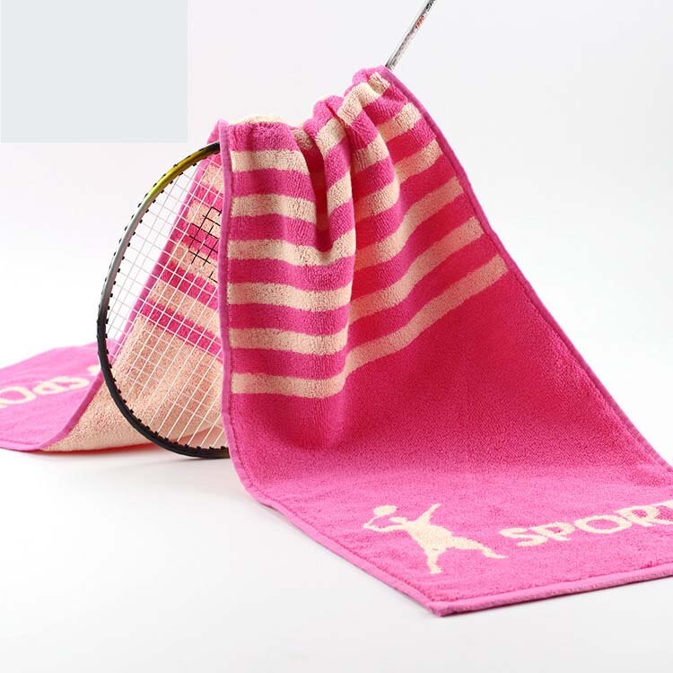 Cotton Yarn-Dyed Sports Towel Badminton Jacquard Sports Hood Gym Sweat Towel