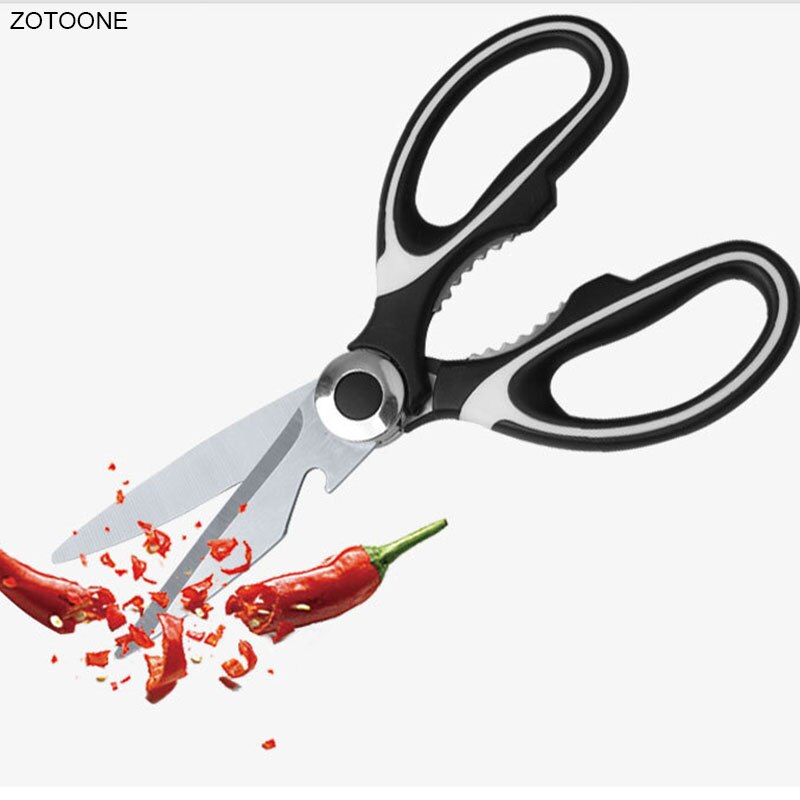 ZOTOONE Stainless Steel Kitchen Scissors Multi Purpose Shears Tool for Meat Vegetables Herbs DIY Scissor Tool Kitchen Scissors G