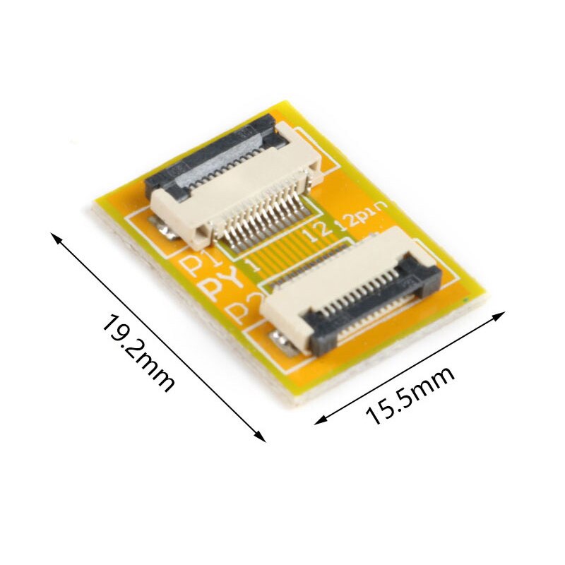 2Pcs FPC FFC Flexible Flat Cable Extension Board 0.5 mm Pitch 6 8 10 12 14 20 30 40 50 PIN Connector: 12P