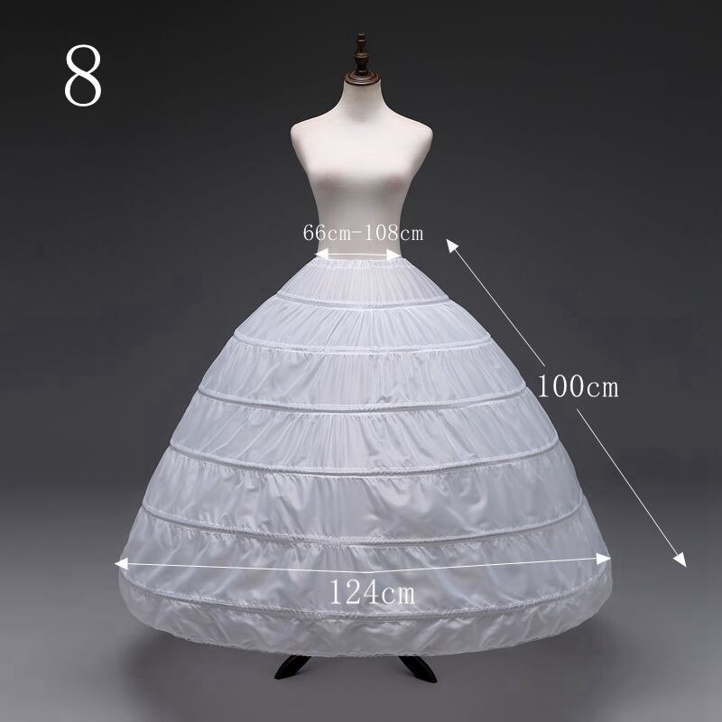 Bgw op voorraad crinoline petticoat bruidsrok alle stijlen tutu hoepel onderrok bruids petticoats rockabilly: 8