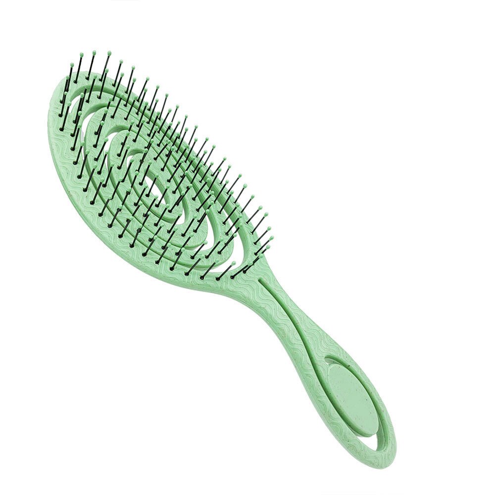 Herr bästa mini lätt barn lockar hår ett detangle kit tangel tangle set miljövänlig ez teaser borste detangler hårborste drewti: Grön