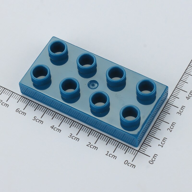 12pcs DIY MOC Large Building Block Bricks Thin 2X4 Bricks Big Size Assembled Accessories Bulk Part Enlighten Brick Children Toys: dark blue 12pcs