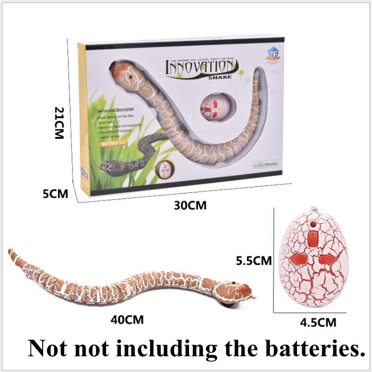 Serpent télécommandé à infrarouge RC, jouet et œuf de chat, serpent à sonnette, Animal, tour effrayant, jouets pour enfants, nouveauté drôle,: 5