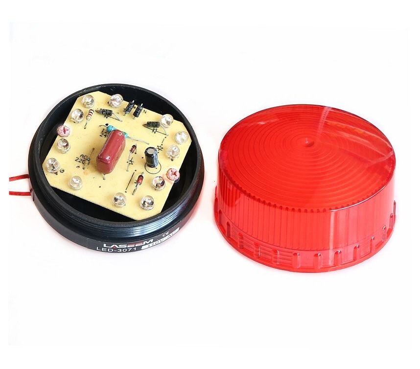 Strobe Signal Warning light LED -3071 12V 24V 220V Indicator light LED Lamp small Flashing Light Security Alarm