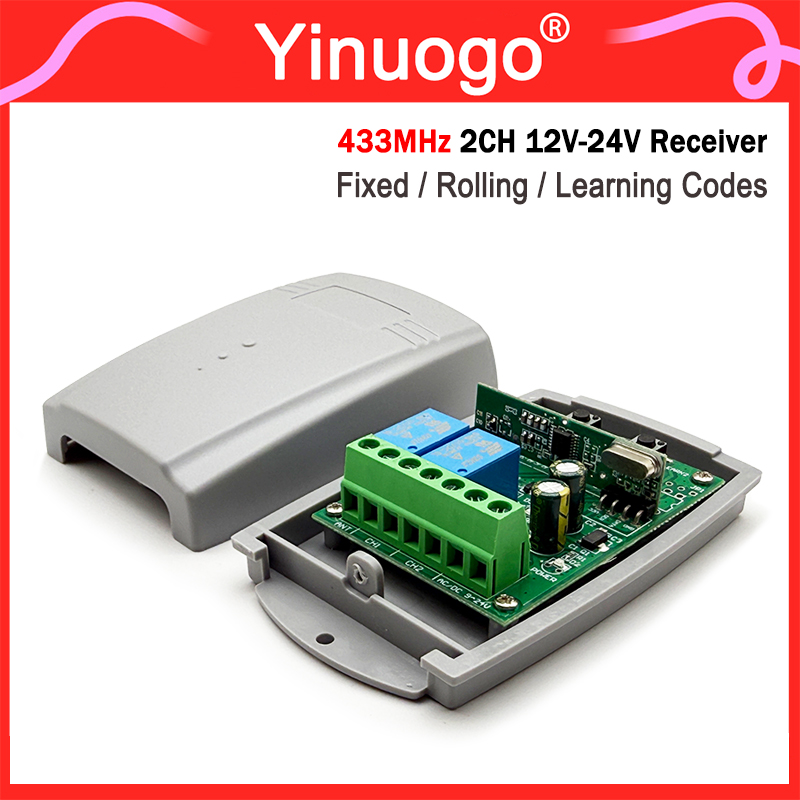 433MHz Garagentor Empfänger Regler 12V-24V Für ROGER E80 TX52R MHOUSE TX4 GTX4 MOOVO MT4V MT4G DEA GTI2N GTI4N GTI2M GTI4M