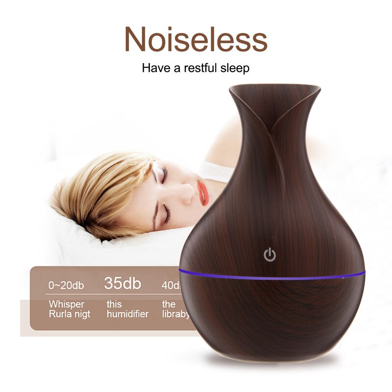 Air Humidifier Ultrasonic Aroma Diffuser USB Electric Essential Oil Aromatherapy Cool Mist Maker LED Exquisite Therapy Purifier