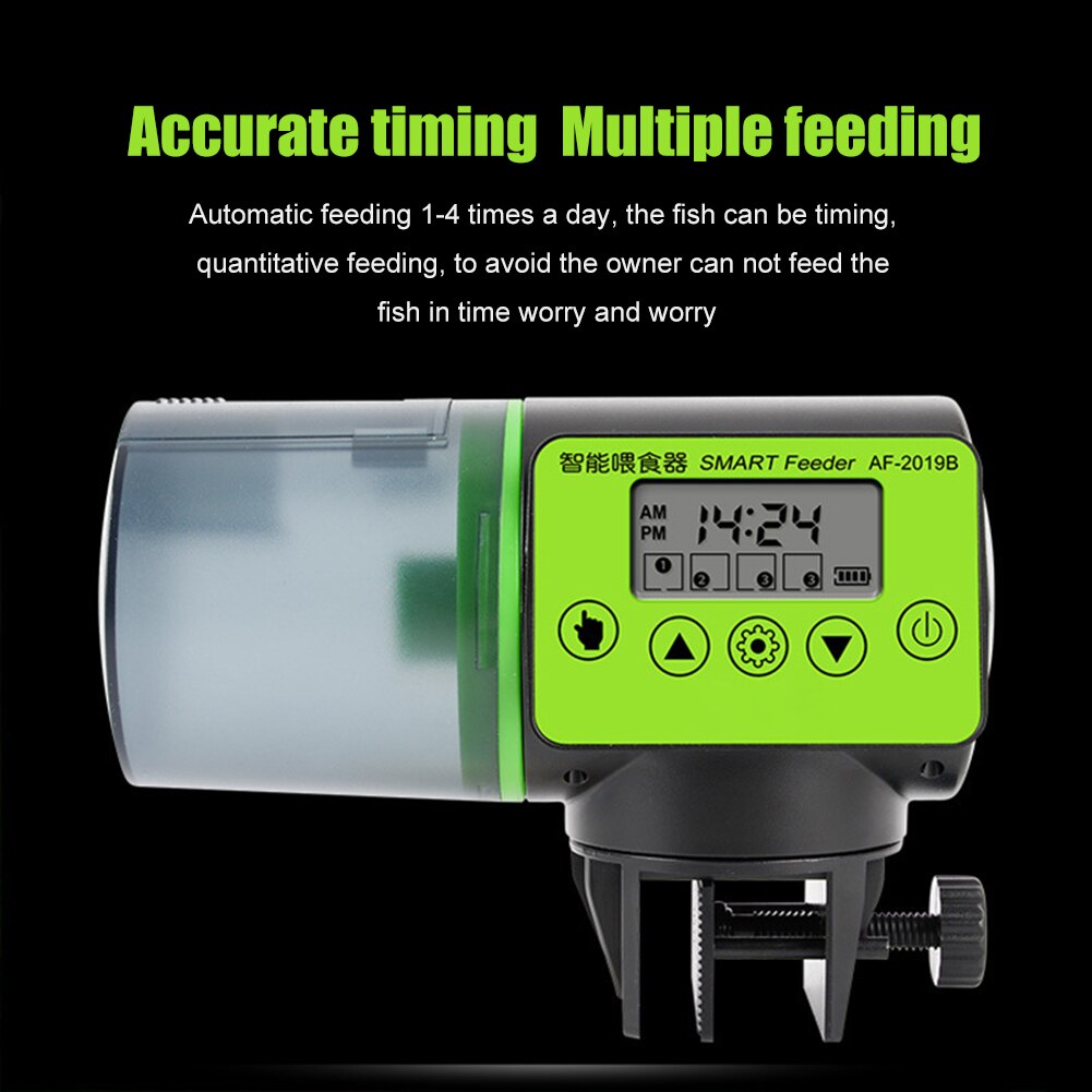Intelligent Timing Automatic Fish Feeder Aquarium Fish Feeder Fish Tank Automatic Feeder With LCD Display Aquarium Accessories