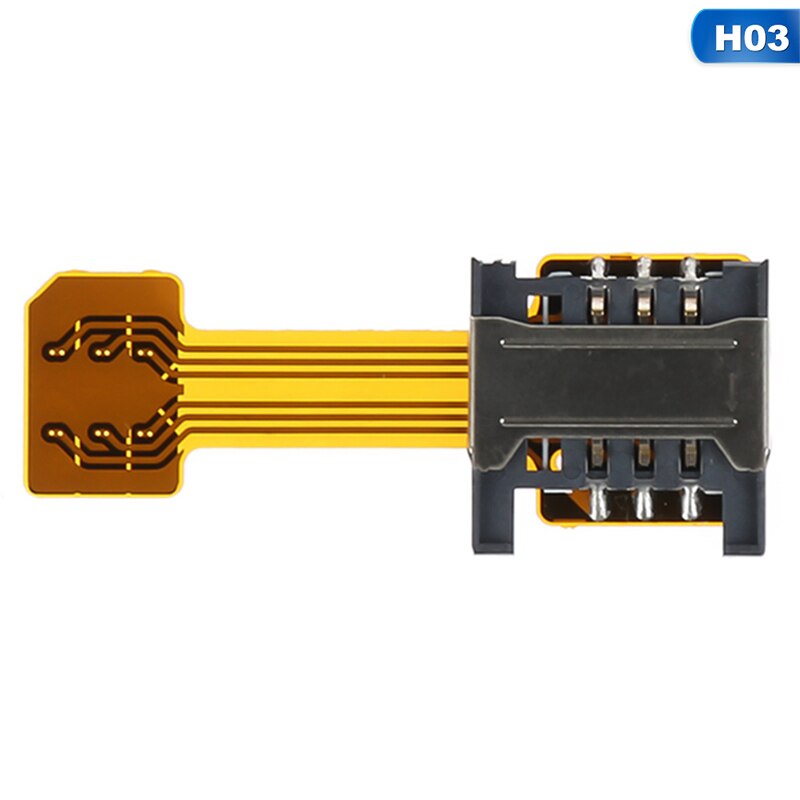 Universal TF Hybrid Sim Slot Dual SIM Card Adapter Micro SD Extender Nano For Android Phone For Xiaomi HuaWei Samsung: H03 nano to mini sim