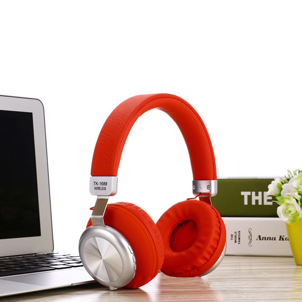 Wireless Headphones - Bluetooth 5.0 - HIFI Sound - Built-in Microphone - Memory Foam Earcups: TK-1688-1
