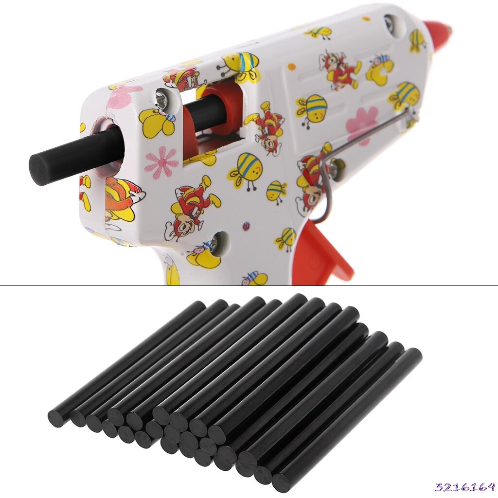 25 stk smelte limpind sort høj klæbemiddel til diy håndværk legetøjsværktøj