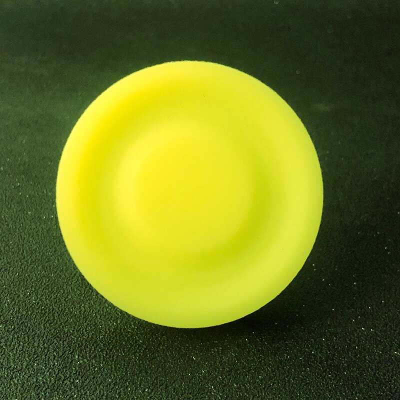 Mini disco volador de playa para deportes al aire libre, disco de equilibrio de silicona, juguetes de descompresión para jugar, juguetes de entretenimiento en la playa, 1 ud.: YELLOW