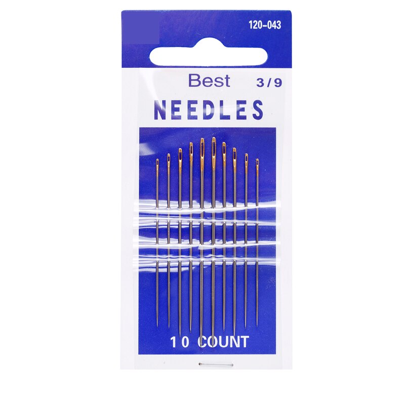 1Set Big Eye Sewing Needles Stainless Steel Needle Craft Hand Stitch Tool for for Leather Bag Sewing: D