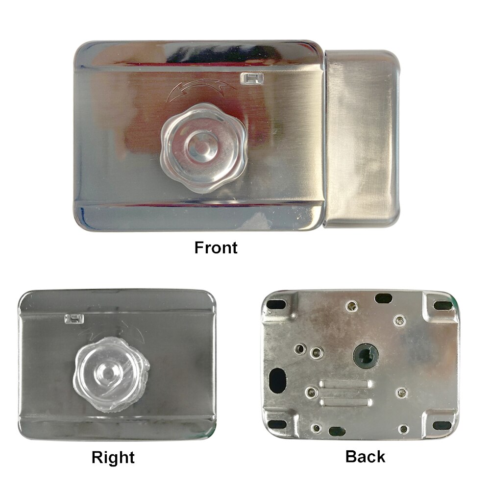 12V Electronic Door Lock Access Control System Silver Security Smart Intelligent Single Head Lock With for Home Intercom System