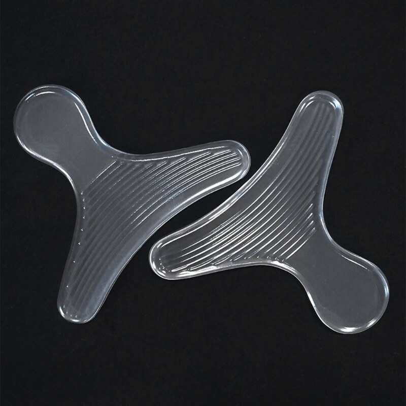 1 paar onzichtbare siliconen stickers voor hiel, transparante schoeninlegzolen, zelfklevende voetverzorging