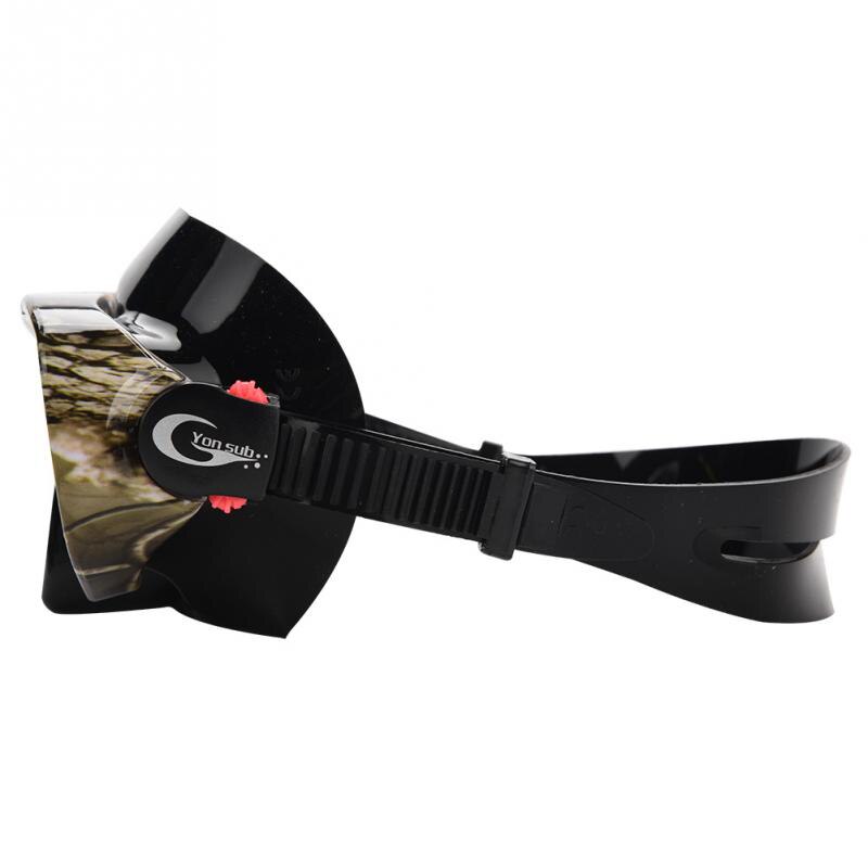 Yon sub camouflage dykkermaske og snorkler anti-dug briller briller sæt dykning svømning let ånde rør sæt