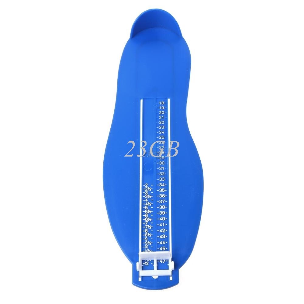 Dispositivo de medición de pies para adultos, medidor de tamaño de zapatos, regla de medida, herramienta, ayudante, 1 ud.: Blue