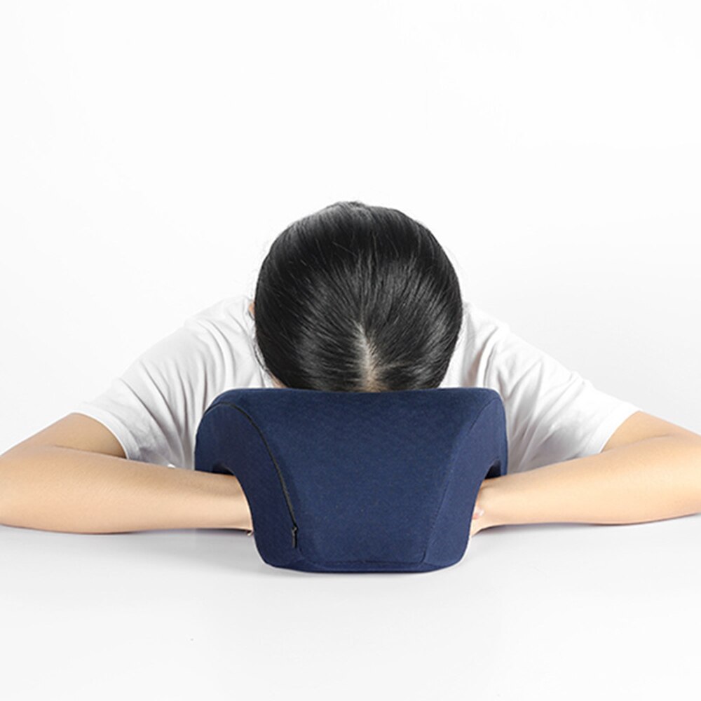 Almohada arqueada de espuma viscoelástica, almohadas arqueadas para aliviar el dolor de cuello, hombros, espalda y brazos, para el hogar, oficina y coche