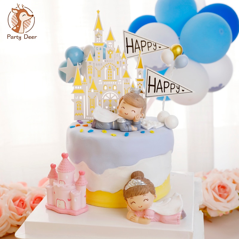 Jolie couronne Prince Pricness pour enfants | Décoration de gâteau d'anniversaire, décoration de gâteau, décoration de fête, Supliy garçon enfant fée pâtisserie