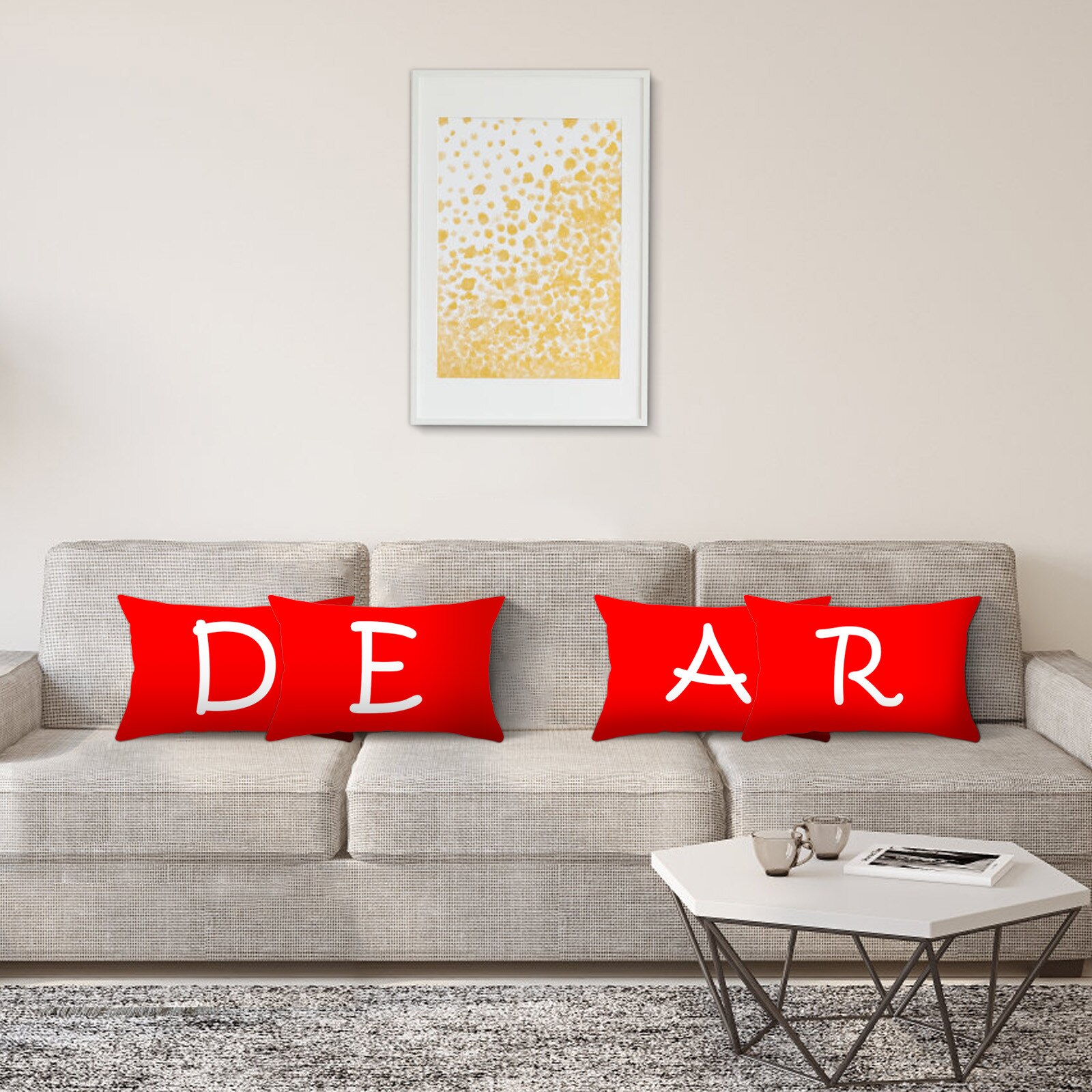Brief Patroon Sierkussen Sofa Sierkussen Kussen Kussensloop Zachte 30X50 Cm Kussensloop Kussensloop Home Decor