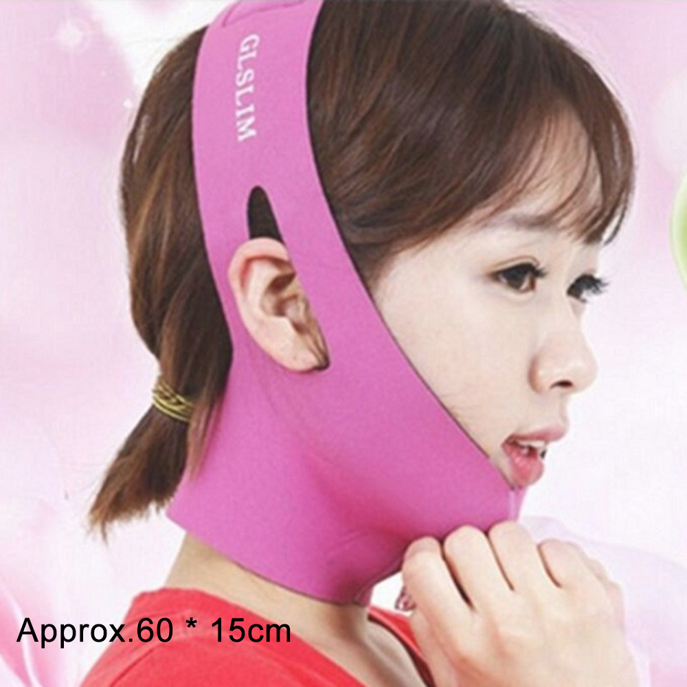 Doppel Kinn Gesicht Verband Schlank Aufzug hoch Anti Falten Maske Gurt Band V Gesicht Linie Gürtel Frauen Abnehmen Dünne Gesichts schönheit Werkzeug: 2