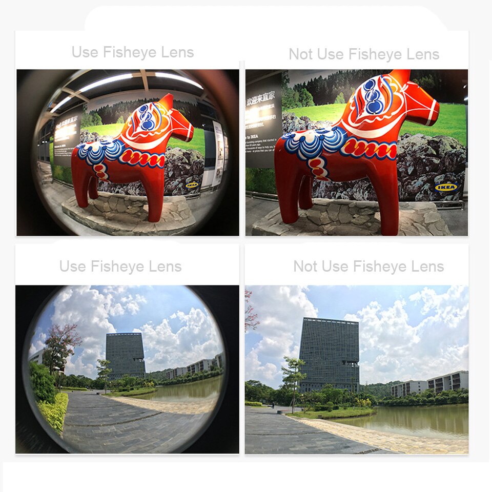 OSMO Action Fisheye Macro Lens 180 Degree Wide-Angle Fish Eye Lens for DJO OSMO Action Camera Lens Accessories