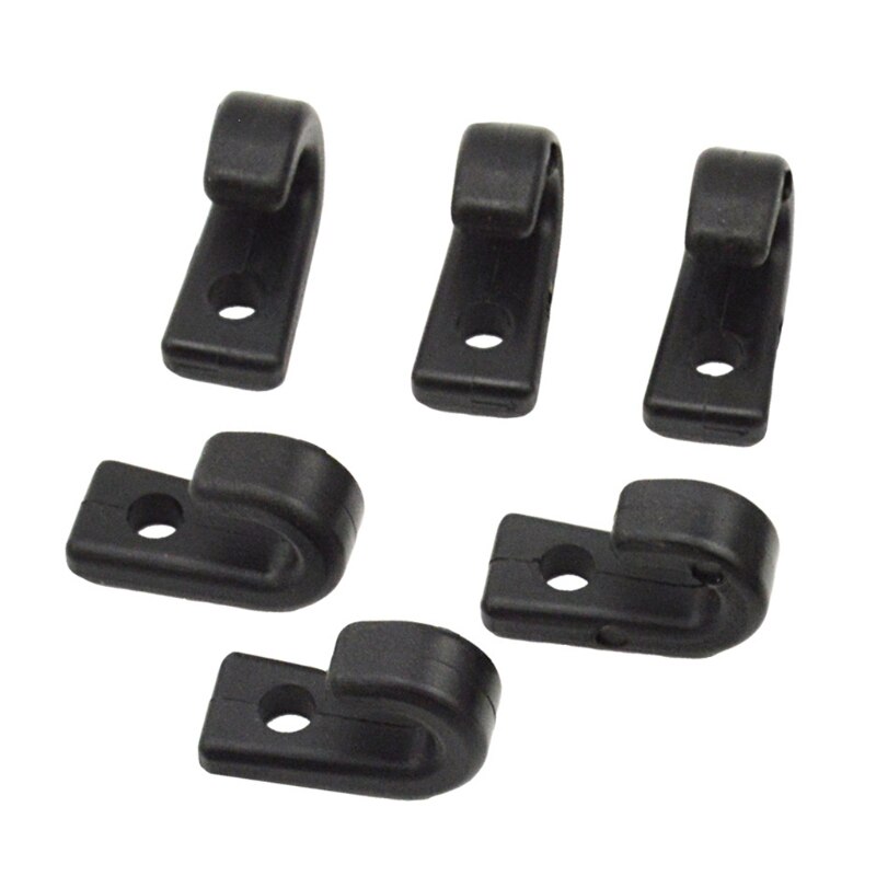 12 J-Hooks Lashing Hooks Bungee Hooks and 12 Rivets for Kayak Canoe Paddle Board 094C