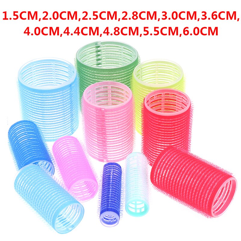 Jumbo Hair Rollers 6 Pcs Curlers Self Grip Holding Rollers Hairdressing Curlers Hair Sticky Cling Style For DIY