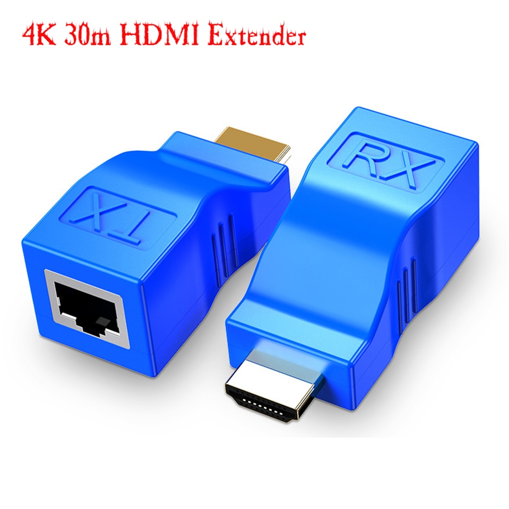 1080P Up to 30m HDMI-compatible Extender HDMI-compatible to RJ45 Extension LAN Network CAT5e / 6 UTP LAN Ethernet Cable