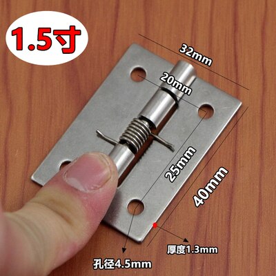Mini charnière à ressort pliante en acier inoxydable 304, 1 pièce, Micro charnières automatiques, porte d&#39;armoire, accessoires de quincaillerie de meubles: 1.5 inch