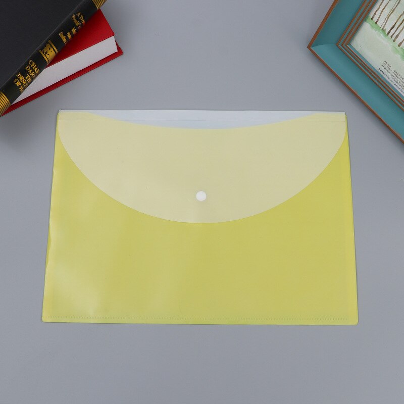 A4 gennemsigtig dokumentpose papirmappe papirmappe skolekontoretui  pp 6 farver arkiveringsprodukter