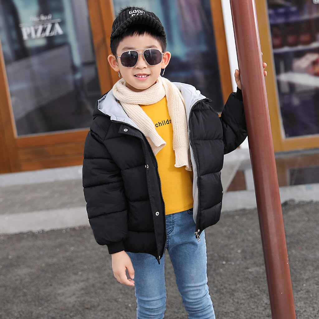 Kids Jas Kinderen Winter Kleding Brief Knop Warm Meisje Jongens Hooded Jassen Bovenkleding Jassen kids snowsuits winter meisjes wint