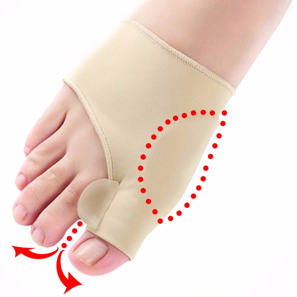 Comfortabele Zachte Bunion Protector Toe Straightener Siliconen Teen Separator Corrector Duim Voeten Zorg Richter Hallux Valgus