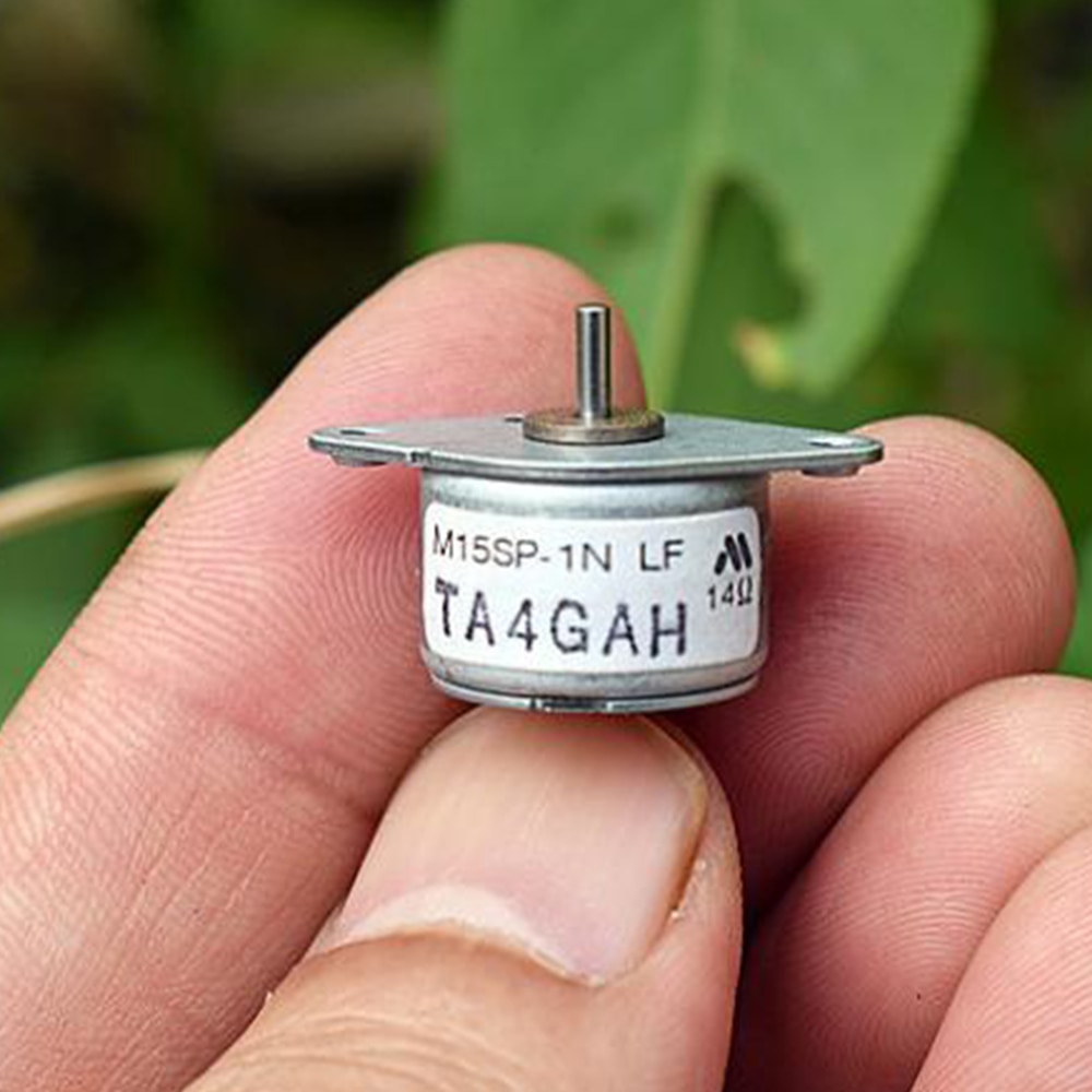 Micro 15mm 2-phase 4-wire Stepper Motor electric DC 5V Mini Step Angle 18 Degrees 14Ohm Precision Accessories M15SP-1N